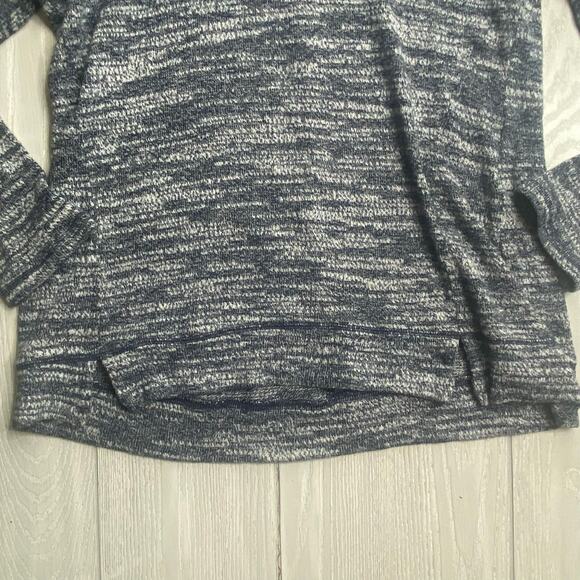Aerie Women's Blue & White Cowl Knit Sweater Size Large - Picture 6 of 8